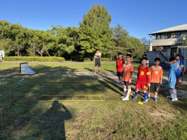 豊明市小学生日越交流サッカー指導10月